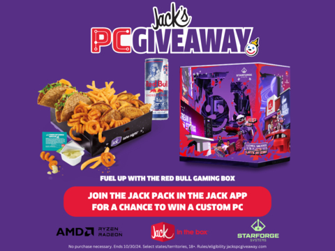 Join the Jack Pack for your chance to score a custom-built PC and fuel up with the Red Bull Gaming Box (Graphic: Business Wire)